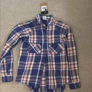 Men's Blue Plaid Shirt
